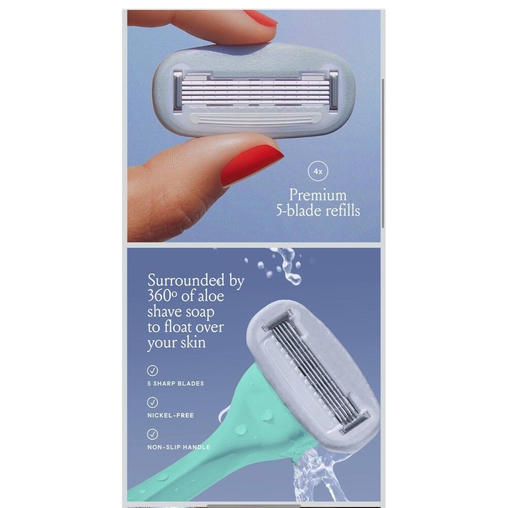 Blades For Billie Women’s Razor -Refill Blades – 4 Count (Pack of 1) 4